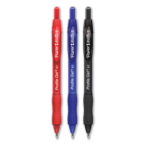 Paper Mate® wholesale. Profile Retractable Gel Pen, Medium 0.7 Mm, Assorted Ink-barrel, 36-set. HSD Wholesale: Janitorial Supplies, Breakroom Supplies, Office Supplies.