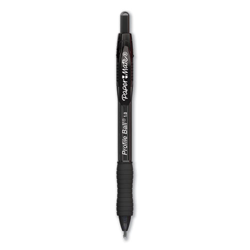 Paper Mate® wholesale. Profile Retractable Ballpoint Pen, Bold 1 Mm, Black Ink-barrel, Dozen. HSD Wholesale: Janitorial Supplies, Breakroom Supplies, Office Supplies.