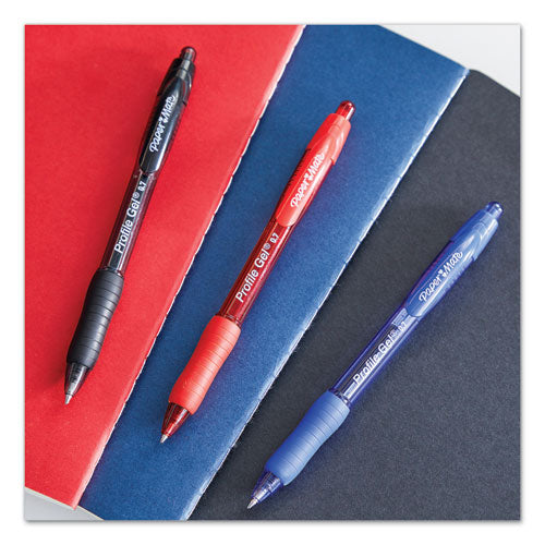 Paper Mate® wholesale. Profile Retractable Gel Pen, Medium 0.7 Mm, Black Ink, Translucent Black Barrel, Dozen. HSD Wholesale: Janitorial Supplies, Breakroom Supplies, Office Supplies.