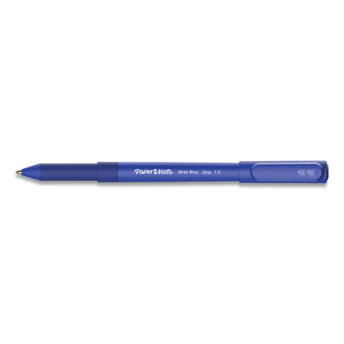 Paper Mate® wholesale. Write Bros. Grip Ballpoint Pen, Medium, 1 Mm, Blue Ink-barrel, Dozen. HSD Wholesale: Janitorial Supplies, Breakroom Supplies, Office Supplies.