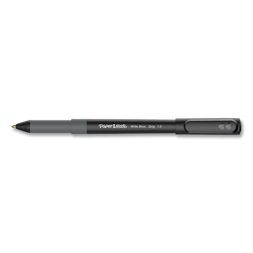 Paper Mate® wholesale. Write Bros. Grip Ballpoint Pen, Medium, 1 Mm, Black Ink-barrel, Dozen. HSD Wholesale: Janitorial Supplies, Breakroom Supplies, Office Supplies.