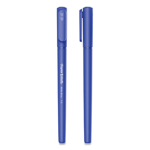 Paper Mate® wholesale. Write Bros. Stick Ballpoint Pen, Medium 1mm, Blue Ink-barrel, Dozen. HSD Wholesale: Janitorial Supplies, Breakroom Supplies, Office Supplies.