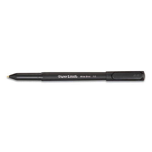 Paper Mate® wholesale. Write Bros. Stick Ballpoint Pen, Medium 1mm, Black Ink-barrel, Dozen. HSD Wholesale: Janitorial Supplies, Breakroom Supplies, Office Supplies.