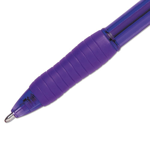 Paper Mate® wholesale. Profile Retractable Ballpoint Pen, Bold 1.4mm, Purple Ink-barrel, Dozen. HSD Wholesale: Janitorial Supplies, Breakroom Supplies, Office Supplies.