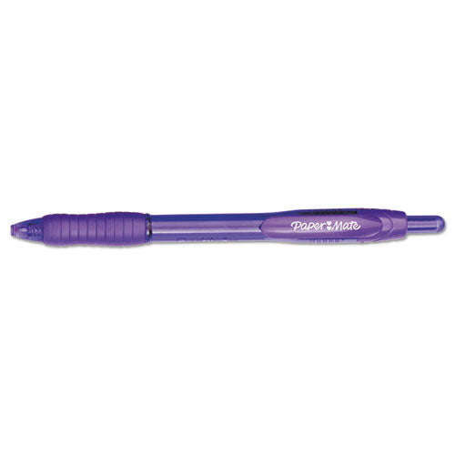 Paper Mate® wholesale. Profile Retractable Ballpoint Pen, Bold 1.4mm, Purple Ink-barrel, Dozen. HSD Wholesale: Janitorial Supplies, Breakroom Supplies, Office Supplies.