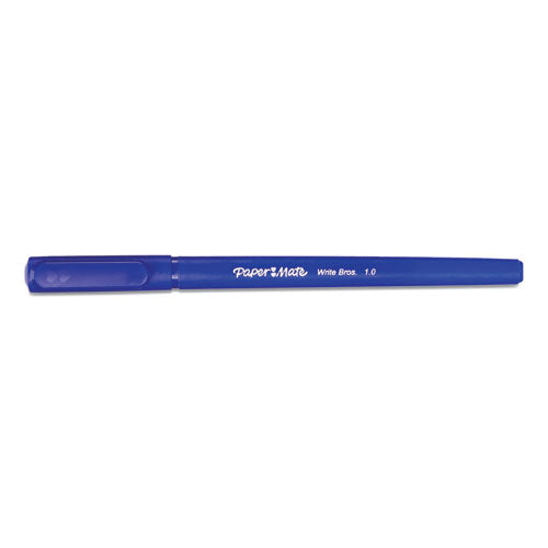 Paper Mate® wholesale. Write Bros. Stick Ballpoint Pen Value Pack, Medium 1mm, Blue Ink-barrel, 60-pack. HSD Wholesale: Janitorial Supplies, Breakroom Supplies, Office Supplies.