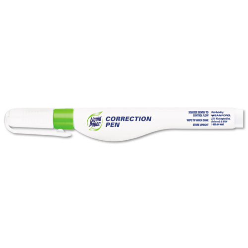 Paper Mate® Liquid Paper® wholesale. Correction Pen, 6.8 Ml, White. HSD Wholesale: Janitorial Supplies, Breakroom Supplies, Office Supplies.