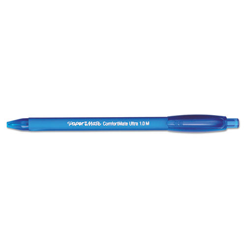 Paper Mate® wholesale. Comfortmate Ultra Retractable Ballpoint Pen, 1mm, Blue Ink-barrel, Dozen. HSD Wholesale: Janitorial Supplies, Breakroom Supplies, Office Supplies.