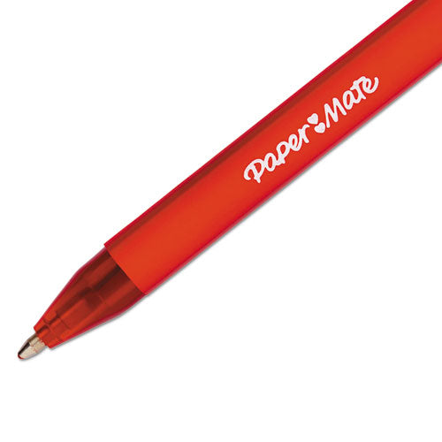 Paper Mate® wholesale. Comfortmate Ultra Retractable Ballpoint Pen, Medium 1mm, Red Ink-barrel, Dozen. HSD Wholesale: Janitorial Supplies, Breakroom Supplies, Office Supplies.