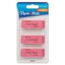 Paper Mate® wholesale. Pink Pearl Eraser, Rectangular, Medium, Elastomer, 3-pack. HSD Wholesale: Janitorial Supplies, Breakroom Supplies, Office Supplies.