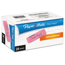 Paper Mate® wholesale. Pink Pearl Eraser, Rectangular, Medium, Elastomer, 24-box. HSD Wholesale: Janitorial Supplies, Breakroom Supplies, Office Supplies.