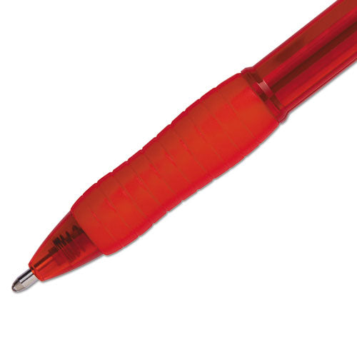 Paper Mate® wholesale. Profile Retractable Ballpoint Pen, Bold 1.4mm, Red Ink-barrel, Dozen. HSD Wholesale: Janitorial Supplies, Breakroom Supplies, Office Supplies.