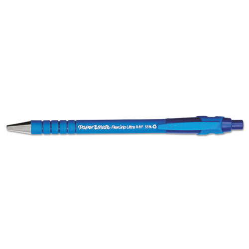 Paper Mate® wholesale. Flexgrip Ultra Retractable Ballpoint Pen, 0.8mm, Blue Ink, Black-blue Barrel, Dozen. HSD Wholesale: Janitorial Supplies, Breakroom Supplies, Office Supplies.