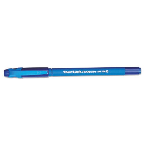 Paper Mate® wholesale. Flexgrip Ultra Stick Ballpoint Pen, Medium 1mm, Blue Ink-barrel, Dozen. HSD Wholesale: Janitorial Supplies, Breakroom Supplies, Office Supplies.