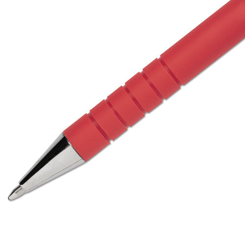 Paper Mate® wholesale. Flexgrip Ultra Stick Ballpoint Pen, Medium 1mm, Red Ink-barrel, Dozen. HSD Wholesale: Janitorial Supplies, Breakroom Supplies, Office Supplies.