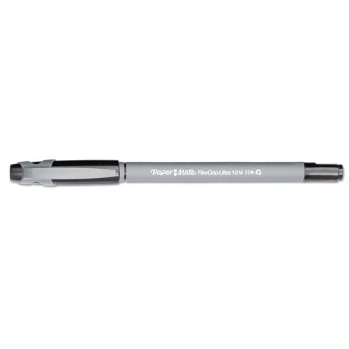 Paper Mate® wholesale. Flexgrip Ultra Stick Ballpoint Pen, Medium 1mm, Black Ink, Gray Barrel, Dozen. HSD Wholesale: Janitorial Supplies, Breakroom Supplies, Office Supplies.