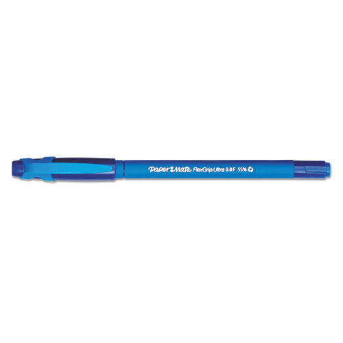 Paper Mate® wholesale. Flexgrip Ultra Stick Ballpoint Pen, Fine 0.8mm, Blue Ink-barrel, Dozen. HSD Wholesale: Janitorial Supplies, Breakroom Supplies, Office Supplies.