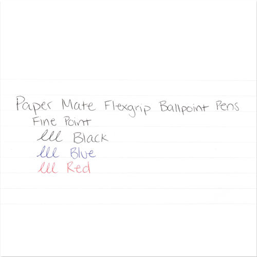 Paper Mate® wholesale. Flexgrip Ultra Stick Ballpoint Pen, Fine 0.8mm, Black Ink, Gray Barrel, Dozen. HSD Wholesale: Janitorial Supplies, Breakroom Supplies, Office Supplies.