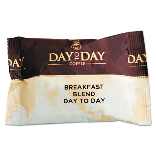 Day to Day Coffee® wholesale. 100% Pure Coffee, Breakfast Blend, 1.5 Oz Pack, 42 Packs-carton. HSD Wholesale: Janitorial Supplies, Breakroom Supplies, Office Supplies.