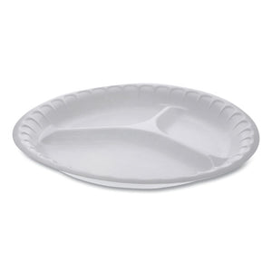 Pactiv wholesale. PACTIV Unlaminated Foam Dinnerware, 3-compartment Plate, 10.25" Diameter, White, 540-carton. HSD Wholesale: Janitorial Supplies, Breakroom Supplies, Office Supplies.