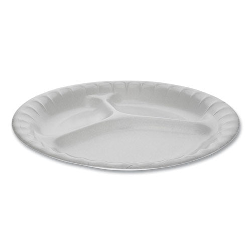 Pactiv wholesale. PACTIV Laminated Foam Dinnerware, 3-compartment Plate, 8.88" Diameter, White, 500-carton. HSD Wholesale: Janitorial Supplies, Breakroom Supplies, Office Supplies.