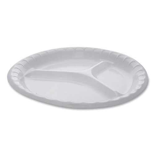 Pactiv wholesale. PACTIV Laminated Foam Dinnerware, 3-compartment Plate, 10.25" Diameter, White, 540-carton. HSD Wholesale: Janitorial Supplies, Breakroom Supplies, Office Supplies.