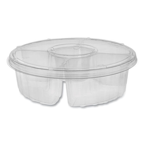 Pactiv wholesale. PACTIV Dip Cup Platter, 4-compartment, 64 Oz, 10