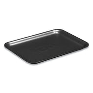 Supermarket Trays,  #4pz, 9.25 X 7.25 X 1.38, Black, 400-carton