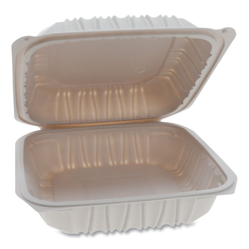 Pactiv wholesale. Vented Microwavable Hinged-lid Takeout Container, 8.5 X 8.5 X 3.1, White, 146-carton. HSD Wholesale: Janitorial Supplies, Breakroom Supplies, Office Supplies.