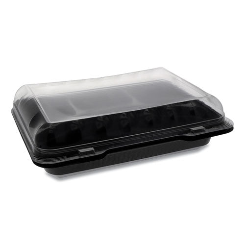 Pactiv wholesale. PACTIV Clearview Smartlock Dual Color Hinged Lid Containers, 4-compartment, 10.75 X 8 X 3.25, Black Base-clear Top, 125-carton. HSD Wholesale: Janitorial Supplies, Breakroom Supplies, Office Supplies.