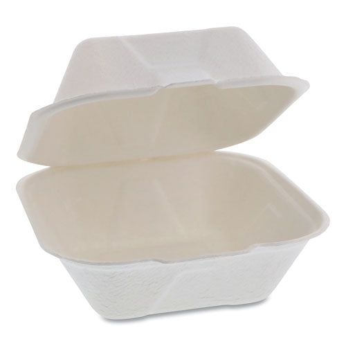 Pactiv wholesale. PACTIV Earthchoice Bagasse Hinged Lid Container, Single Tab Lock, 6" Sandwich, 5.8 X 5.8 X 3.3, Natural, 500-carton. HSD Wholesale: Janitorial Supplies, Breakroom Supplies, Office Supplies.