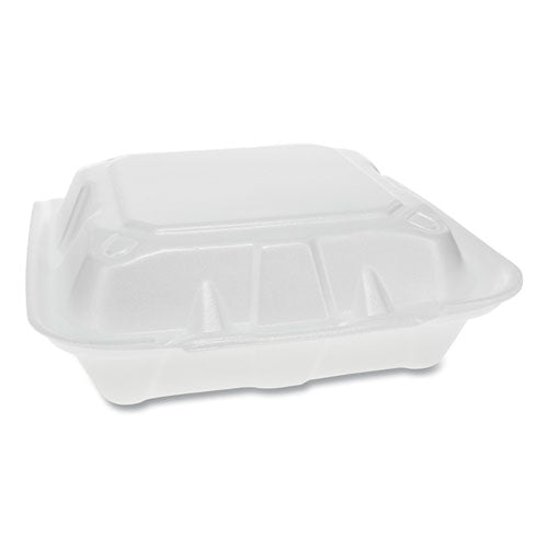 Pactiv wholesale. PACTIV Foam Hinged Lid Containers, Dual Tab Lock, 3-compartment, 8.42 X 8.15 X 3, White, 150-carton. HSD Wholesale: Janitorial Supplies, Breakroom Supplies, Office Supplies.