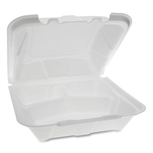 Pactiv wholesale. PACTIV Foam Hinged Lid Containers, Dual Tab Lock, 3-compartment, 9.13 X 9 X 3.25, White, 150-carton. HSD Wholesale: Janitorial Supplies, Breakroom Supplies, Office Supplies.