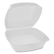 Load image into Gallery viewer, Pactiv wholesale. PACTIV Foam Hinged Lid Containers, Single Tab Lock, 6.38 X 6.38 X 3, White, 500-carton. HSD Wholesale: Janitorial Supplies, Breakroom Supplies, Office Supplies.