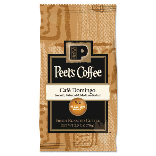 Peet's Coffee & Tea® wholesale. Coffee Portion Packs, Café Domingo Blend, 2.5 Oz Frack Pack, 18-box. HSD Wholesale: Janitorial Supplies, Breakroom Supplies, Office Supplies.