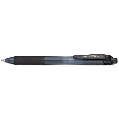 Pentel® wholesale. PENTEL Energel-x Retractable Gel Pen, 0.7 Mm Metal Tip, Black Ink-barrel, Dozen. HSD Wholesale: Janitorial Supplies, Breakroom Supplies, Office Supplies.