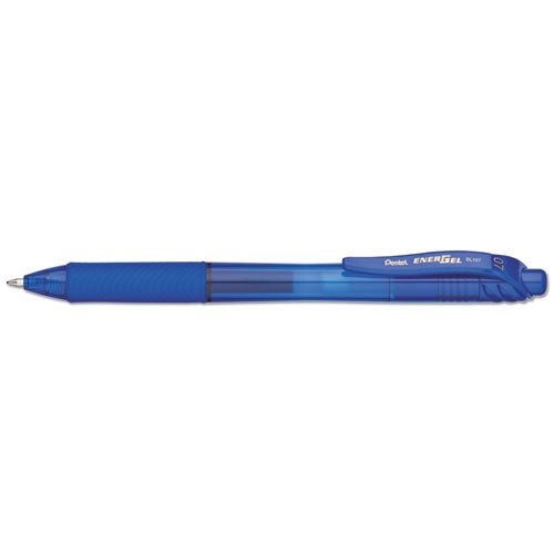 Pentel® wholesale. PENTEL Energel-x Retractable Gel Pen, 0.7 Mm Metal Tip, Blue Ink-barrel, Dozen. HSD Wholesale: Janitorial Supplies, Breakroom Supplies, Office Supplies.