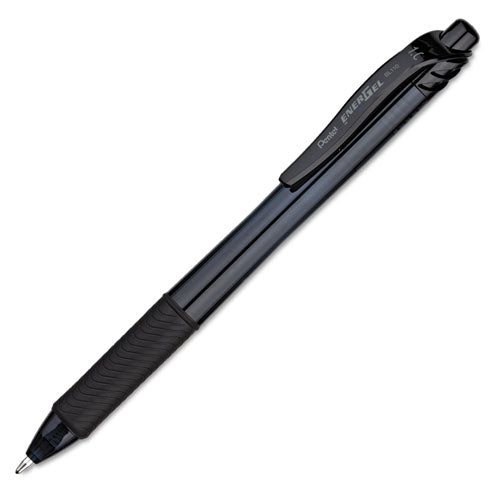 Pentel® wholesale. PENTEL Energel-x Retractable Gel Pen, 1 Mm Metal Tip, Black Ink, Smoke Barrel, Dozen. HSD Wholesale: Janitorial Supplies, Breakroom Supplies, Office Supplies.