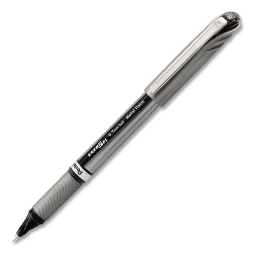 Pentel® wholesale. PENTEL Energel Nv Stick Gel Pen, 0.7 Mm Metal Tip, Black Ink, Gray Barrel, Dozen. HSD Wholesale: Janitorial Supplies, Breakroom Supplies, Office Supplies.