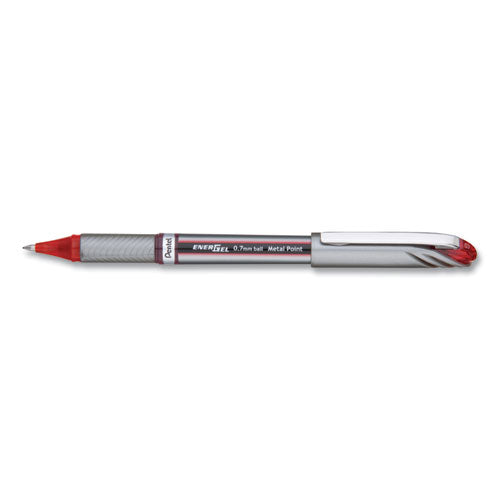 Pentel® wholesale. PENTEL Energel Nv Stick Gel Pen, 0.7 Mm Metal Tip, Red Ink-barrel, Dozen. HSD Wholesale: Janitorial Supplies, Breakroom Supplies, Office Supplies.