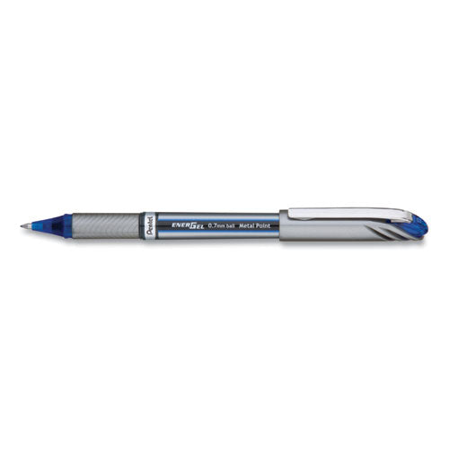 Pentel® wholesale. PENTEL Energel Nv Stick Gel Pen, 0.7 Mm Metal Tip, Blue Ink-barrel, Dozen. HSD Wholesale: Janitorial Supplies, Breakroom Supplies, Office Supplies.
