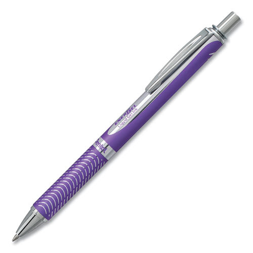 Pentel® wholesale. PENTEL Energel Alloy Rt Retractable Gel Pen, Medium 0.7mm, Violet Ink, Violet Barrel. HSD Wholesale: Janitorial Supplies, Breakroom Supplies, Office Supplies.