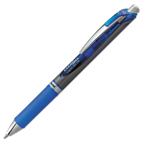 Pentel® wholesale. PENTEL Energel Rtx Retractable Gel Pen, Bold 1 Mm, Blue Ink, Blue-gray Barrel. HSD Wholesale: Janitorial Supplies, Breakroom Supplies, Office Supplies.