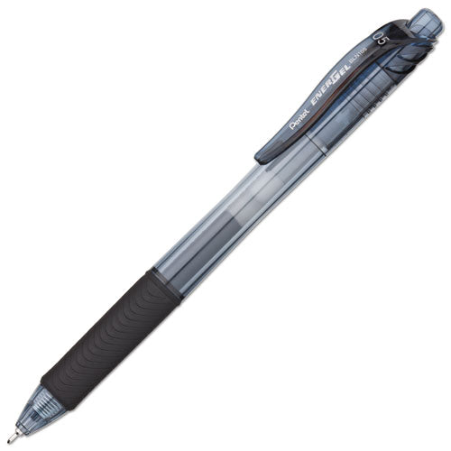 Pentel® wholesale. PENTEL Energel-x Retractable Gel Pen, 0.5 Mm Needle Tip, Black Ink-barrel, Dozen. HSD Wholesale: Janitorial Supplies, Breakroom Supplies, Office Supplies.
