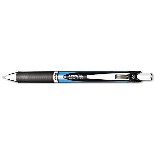 Pentel® wholesale. PENTEL Energel Rtx Retractable Gel Pen, Fine 0.5 Mm, Black Ink, Silver-black Barrel. HSD Wholesale: Janitorial Supplies, Breakroom Supplies, Office Supplies.