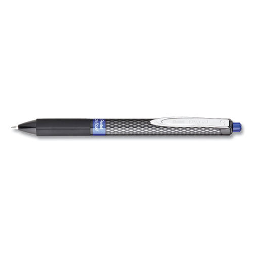 Pentel® wholesale. Oh! Gel Retractable Gel Pen, Medium 0.7mm, Blue Ink, Black Barrel, Dozen. HSD Wholesale: Janitorial Supplies, Breakroom Supplies, Office Supplies.