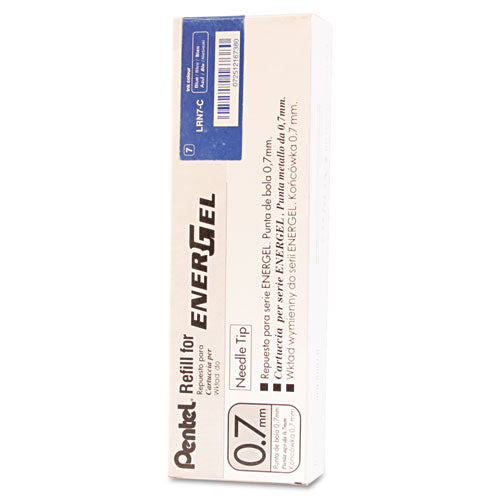 Pentel® wholesale. PENTEL Refill For Pentel Energel Retractable Liquid Gel Pens, Needle Tip, Medium Point, Blue Ink. HSD Wholesale: Janitorial Supplies, Breakroom Supplies, Office Supplies.