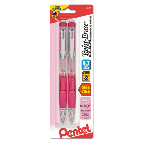 Pentel® wholesale. PENTEL Twist-erase Click Mechanical Pencil, 0.7 Mm, Hb (