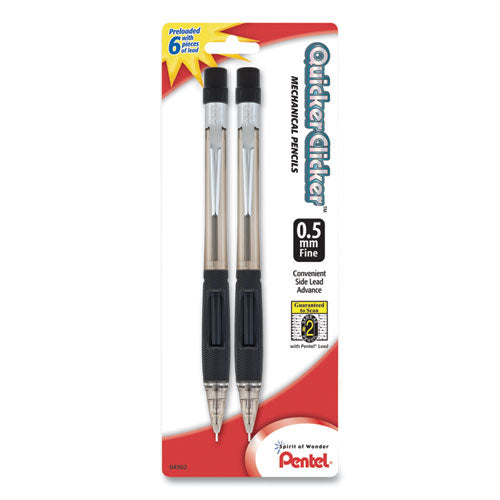 Pentel® wholesale. PENTEL Quicker Clicker Mechanical Pencil, 0.5 Mm, Hb (