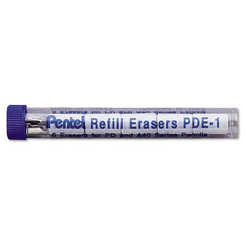 Pentel® wholesale. PENTEL Eraser Refill For Pentel Pd And A40 Mechanical Pencils, 5-tube. HSD Wholesale: Janitorial Supplies, Breakroom Supplies, Office Supplies.